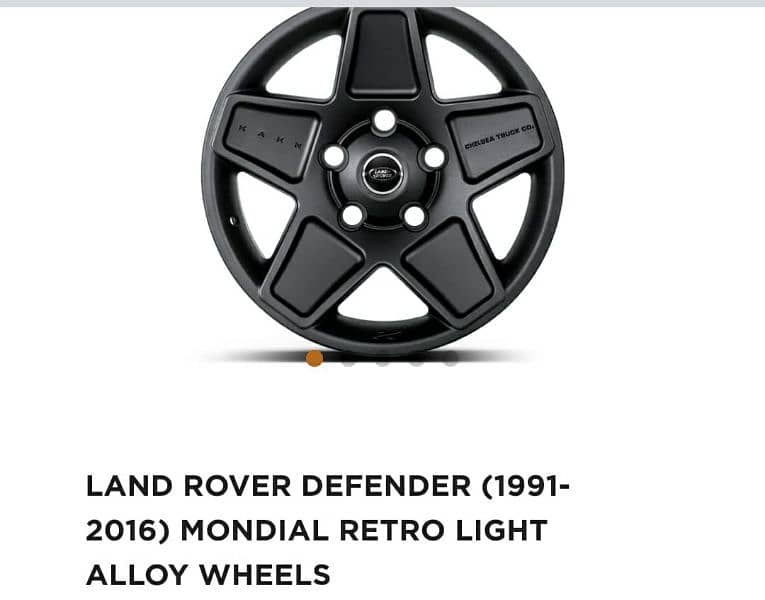 Land revover Defender  Mondial Retro light Alloy Wheels 1