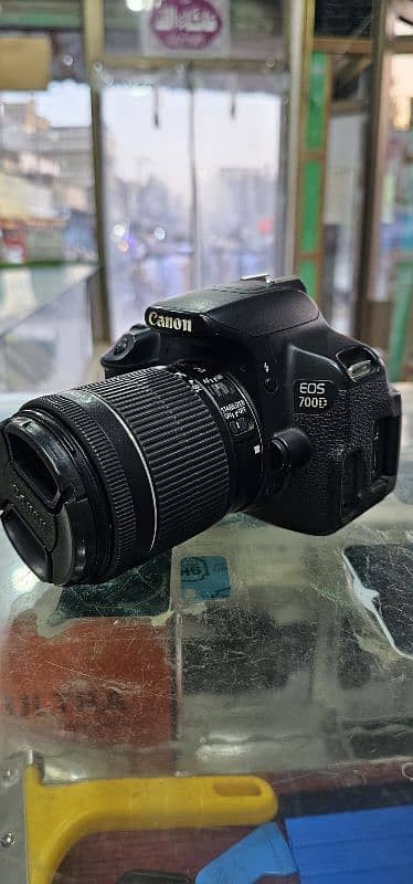 Canon 700d with 18-55mm  kit lens is available for sale. 7