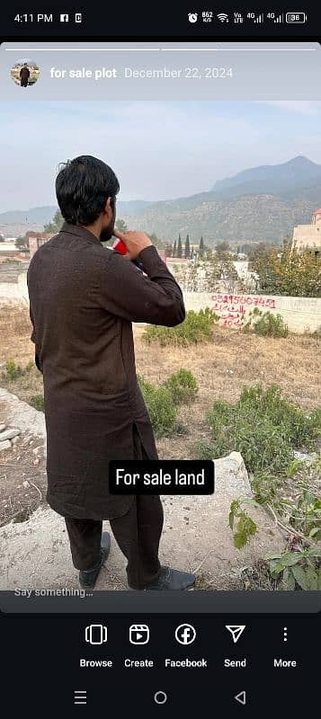 plot choha saden shah chakwal for sale 10 Marla 150 hazar 0