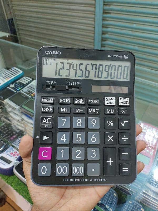 CASIO ORIGINAL SHOP CALCULATOR MJ DJ-120D PLUS 2
