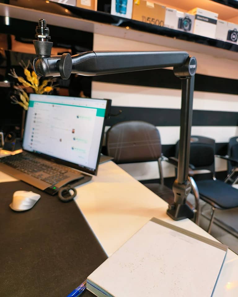 Teyun Podcast Imported Boom Arm Mic Stand for Studio 1