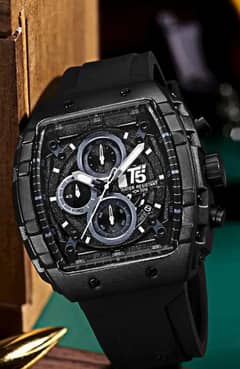 T5 WATCH Men Chronograph Silicone Strap