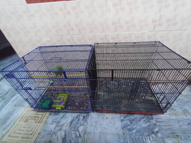 Used folding cages forsale 2feetby1.5feet 2