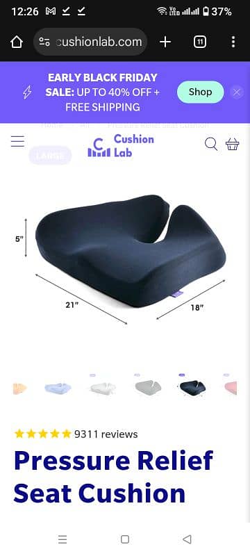 Imported chair cocyx tailbone cushion 4