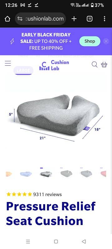 Imported chair cocyx tailbone cushion 5