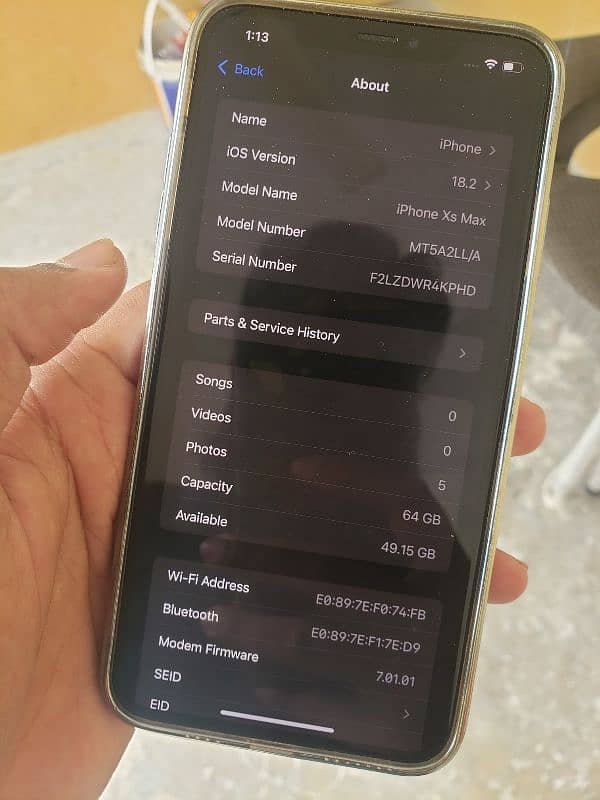 Iphone XS Max(64GB Non Jv) 1