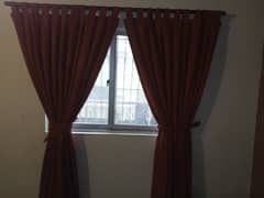 One widow set curtains