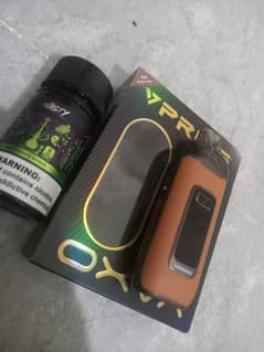 OXVA BPRIME VAPE 2600 MAH BRAND NEW FEW DAYS USED WITH NEW COIL BOX