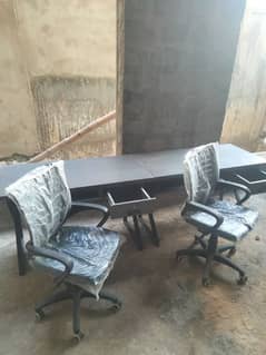 Newly Used Office Table And Chair set for Urgent Sale