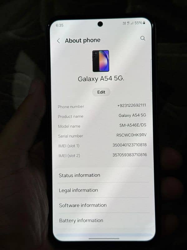 samsung A54 5G 3