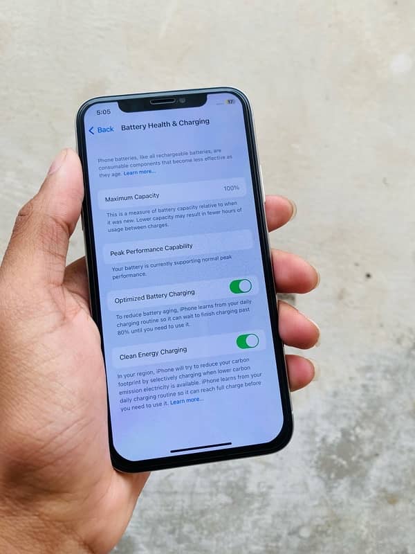 iPhone x 256 GB FU health 100 battery change 2