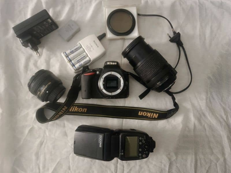 Nikon D-5500 with all accessories 0