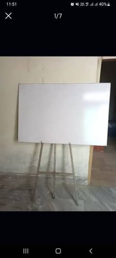 white board with steel stand