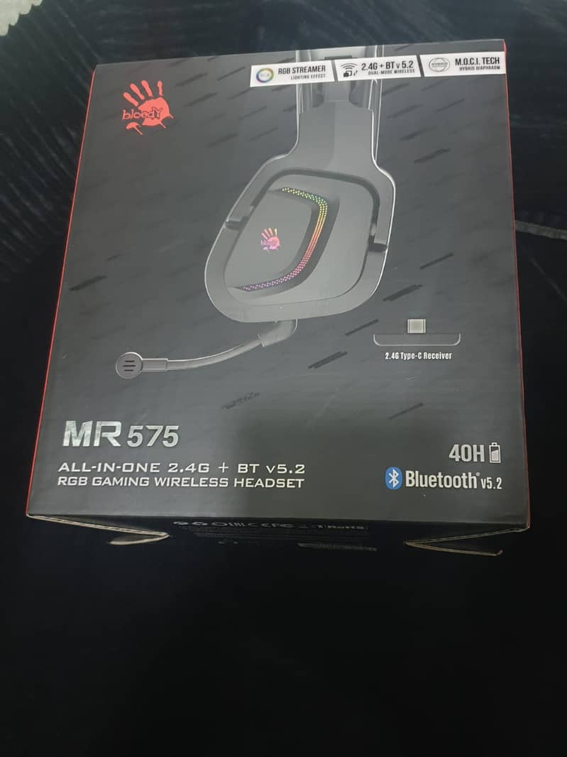 Bloody MR 575 Wireless Gaming Headphones (Headset) Bluetooth 7.1 3