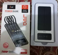 J-cell j-118 power bank 10000mAh white colour with solar system