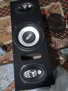 mehran car woofer box plus speakers