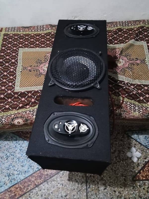 mehran car woofer box plus speakers 6