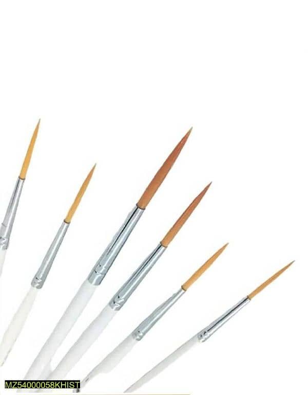 3 pcs long bristles paint brush set 1