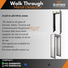 Walk Through Metal Detector Gates