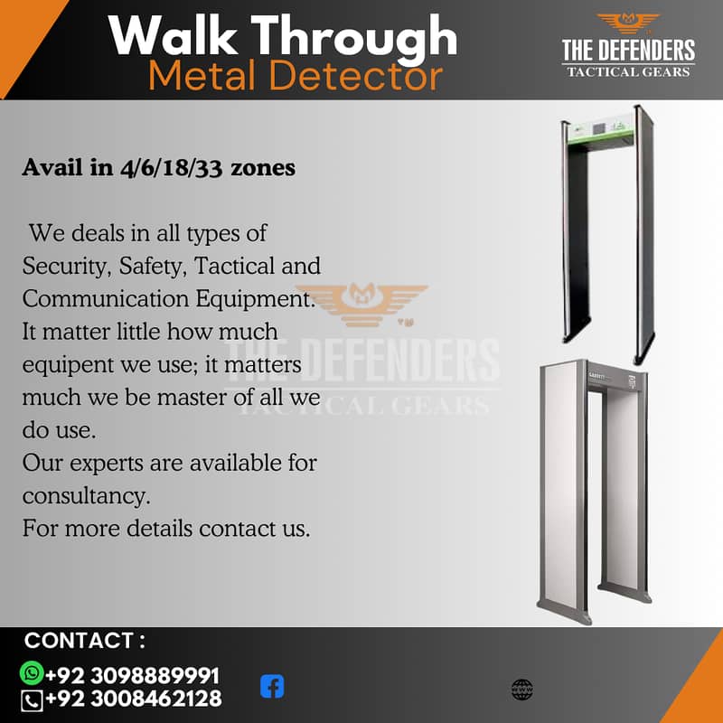 Walk Through Metal Detector Gates 0
