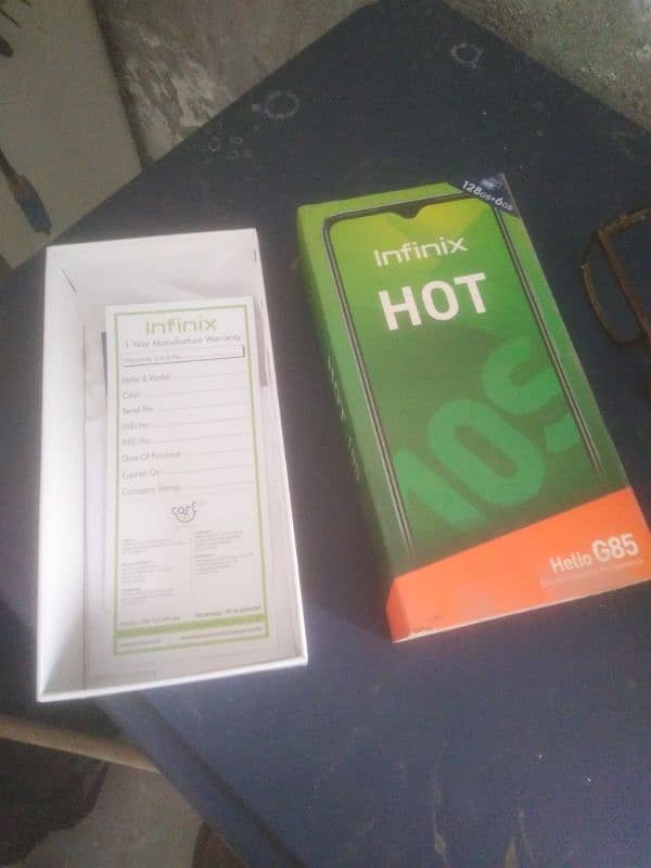 infinix Hot 10 S with complete box 3