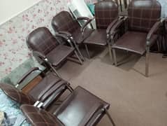 6 office chairs in very neat condition