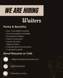 Hiring Waiters