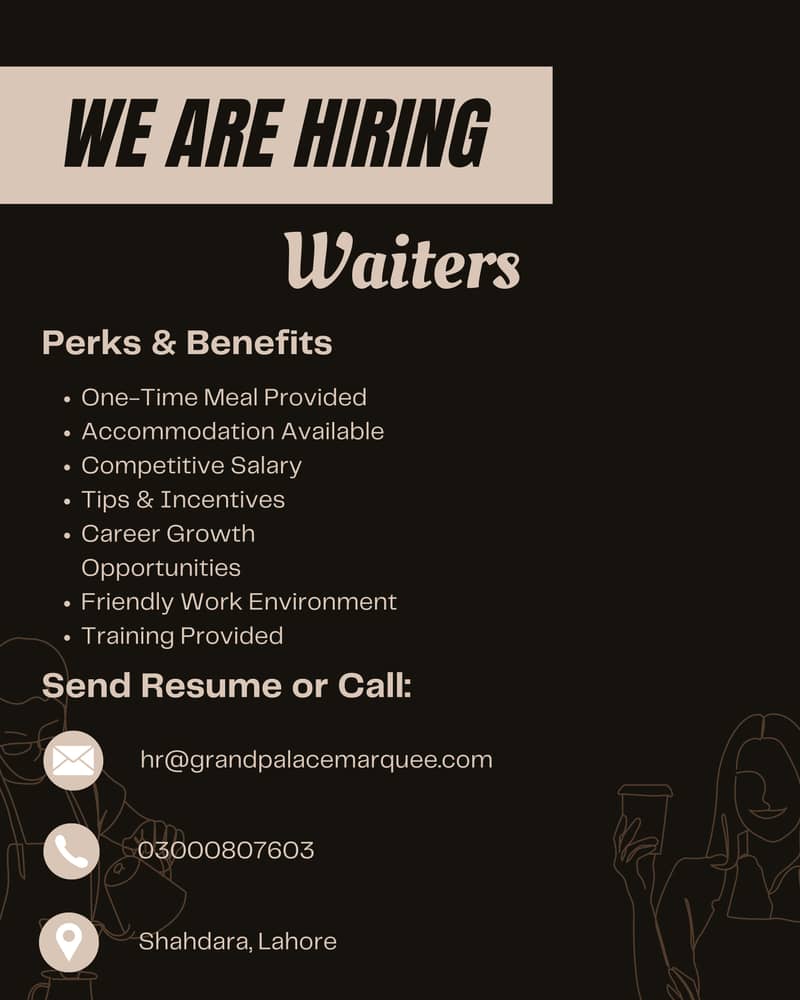 Hiring Waiters 0