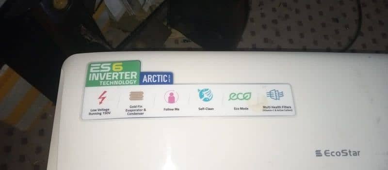 eco star 1ton inverter AC DC ok condition cumpelit saman k sat 9