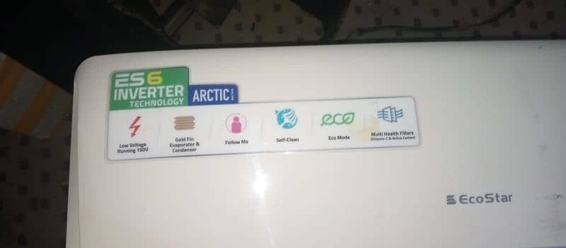 eco star 1ton inverter AC DC ok condition cumpelit saman k sat 10