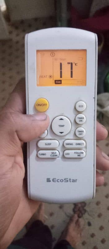 eco star 1ton inverter AC DC ok condition cumpelit saman k sat 18