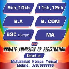 Admission Intermediate and Graduation