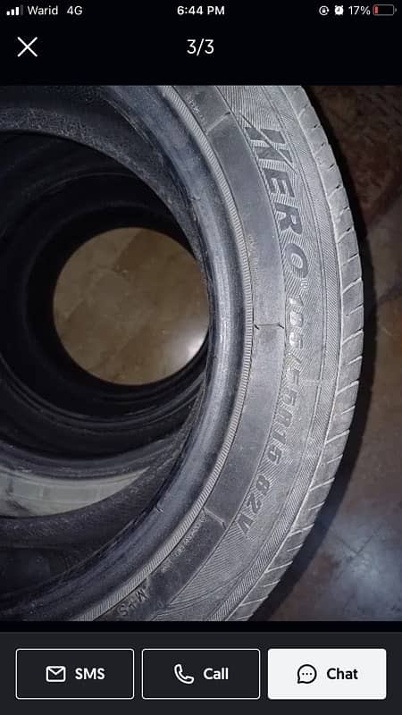 4 car Tyres - 15 size rim 2