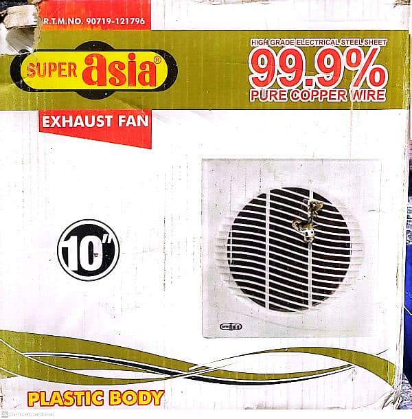 Super Asia Exhaust Fan 10 inches Brand new 0