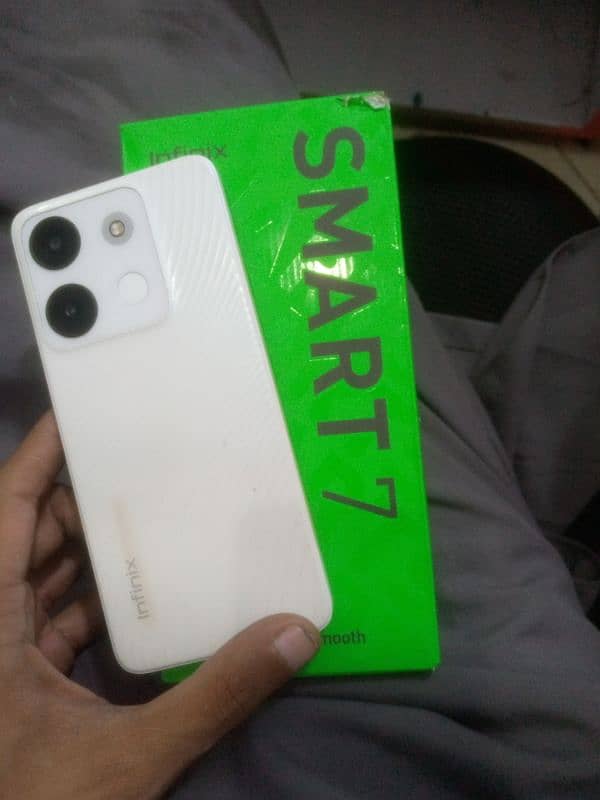 infinix smart 7 4+3gb 64gb total orignal with box all ok 5