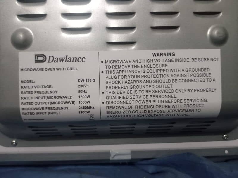 Dawlance Microwave oven 4