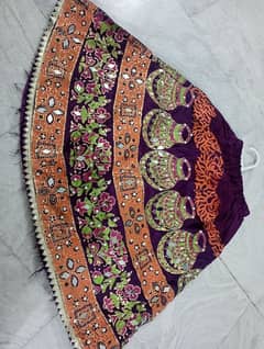 Block Printed lehnga for baby girl