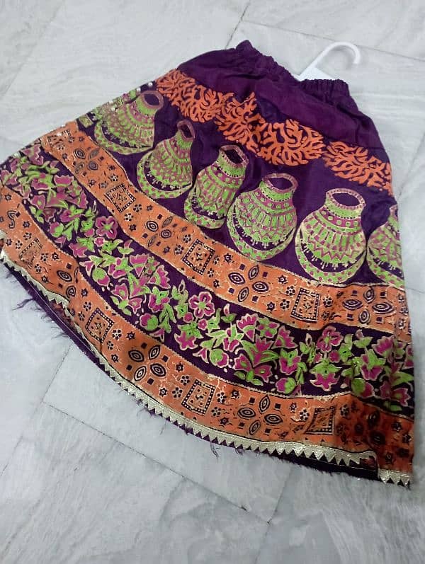 Block Printed lehnga for baby girl 2
