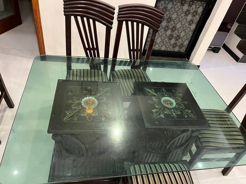 Solid wood dining table for sale 6 seater 2