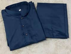 New cotton kurta -2Pcs. Navy Blue for Men