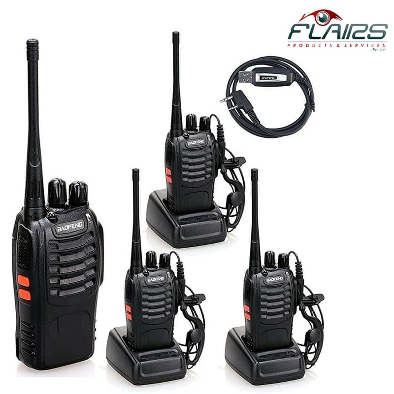 New Baofeng 888S Walkie talkies Dual Band - 16 CH Wireless Radios 2Pc 0