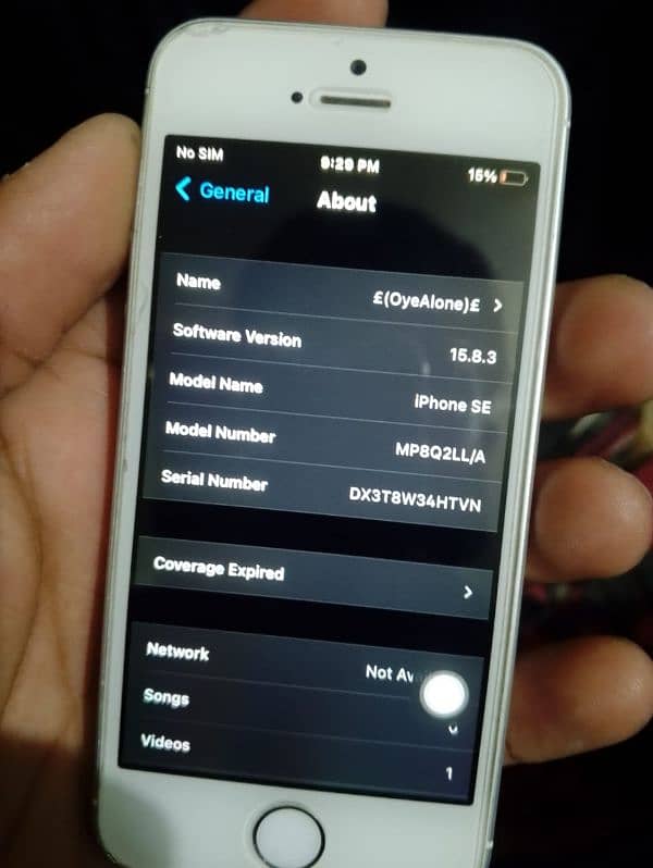 I phone 5se 32gb bypass all okay phone. 9