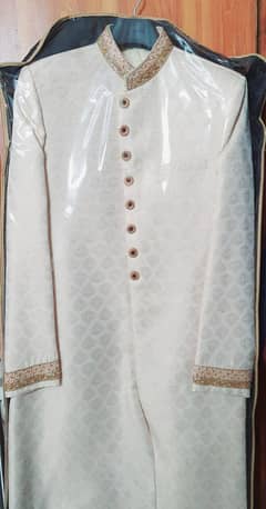 GROOM SHERWANI AND KULLA (USED FOR FEW HOURS ONLY)