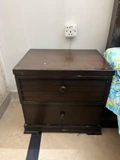 one Bed plus side table dressing table