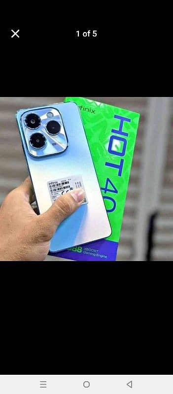 Infinix hot40 pro 7 days used new condition 16/256 all things complete 1