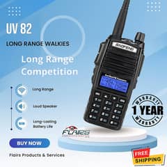 New Baofeng UV 82 Walkie Talkies 8Watt Compatible Radios Wireless Call