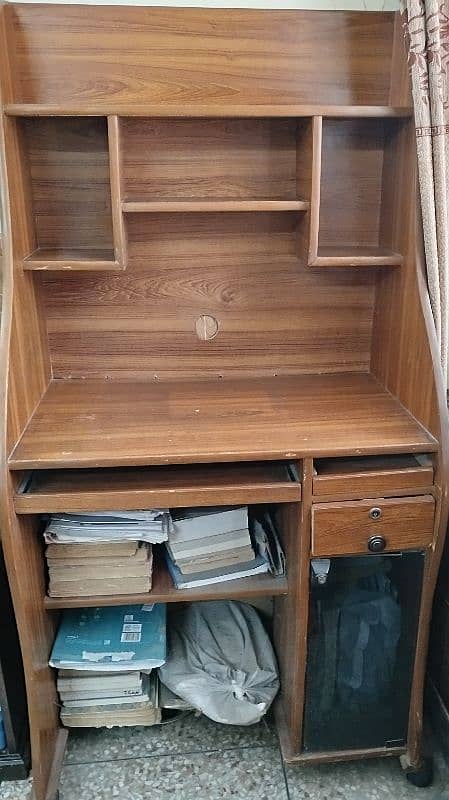 Computer Table+Books Rack 0