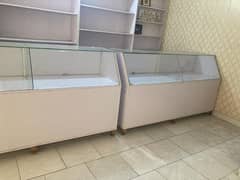 Counter and racks for shops