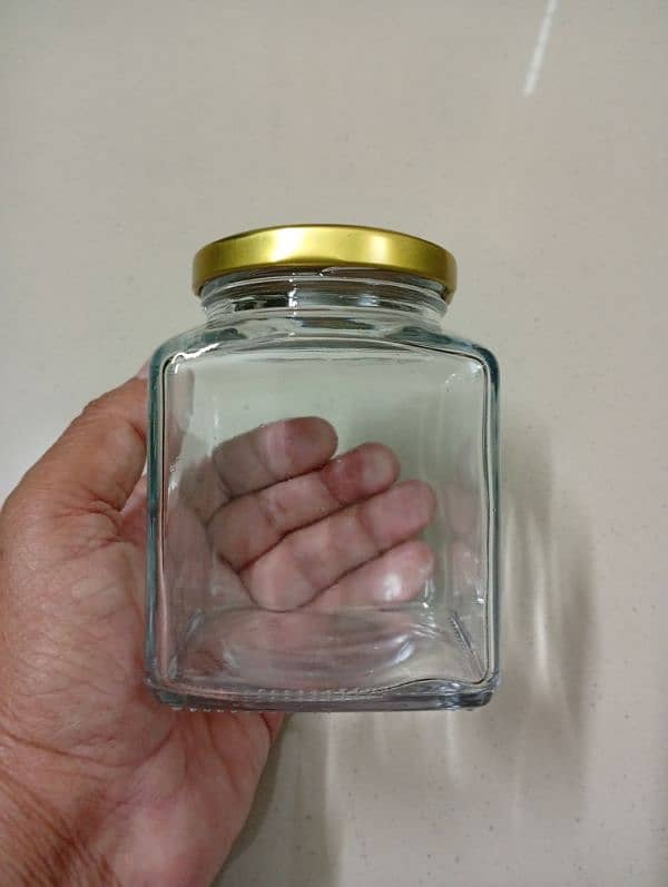 Glass Jars (Square and Hexagonal) 400mL / 500 Grams 0