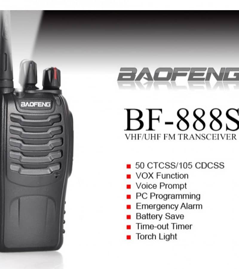 New Baofeng 888S Dual Band Walkie Talkies 2km Range, Wireless Radios 6